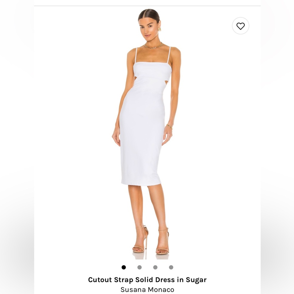 Susana Monaco Cutout Strap Solid Dress